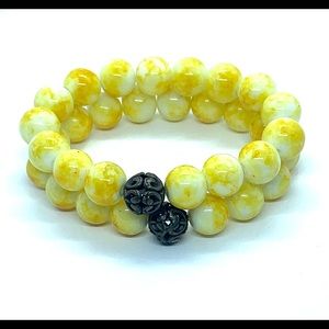 12 mm Yellow Custom Designed Bracelet